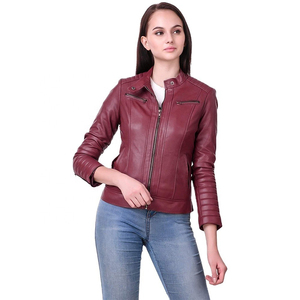 Chaquetas de Cuero para Mujer, Invierno, Manga Larga, PU 2026, Alta Calidad, Logotipo Personalizado, Servicio OEM, Diseño - Product Image 1