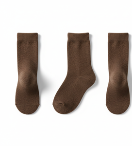 Chaussettes pour enfants Happy Steps en tissu de coton respirant extensible multicolores conçues pour un confort quotidien doux - Product Image 5