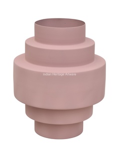 Vase à fleurs en fer de style Art déco moderne, élégant pour la décoration de table, mariage, maison, taille M, vente en gros, marque IHA, fabriqué en Inde, modèle IHA24018 - Product Image 6