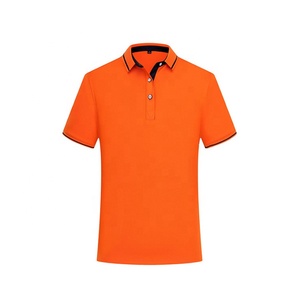 เสื้อโปโลผ้าฝ้ายสำหรับผู้ชายเสื้อกอล์ฟผ้าคอตตอนลายโลโก้ออกแบบได้ตามต้องการ - Product Image 1