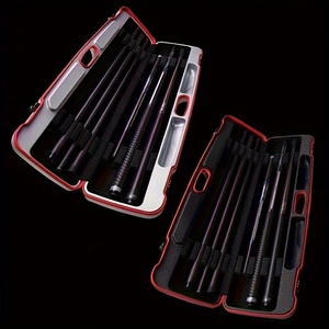Coffret de queue de billard CUPPA de haute qualité 3B4S, grande capacité, boîte à queue en ABS à double compartiment, noir, vente directe d'usine - Product Image 2