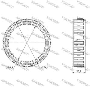 SGJC01 Sprag para Retroexcavadora Industrial JCB 3DX - Product Image 2
