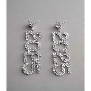 Pendientes Colgantes 2025 con Turquesa, Estilos Religiosos de Moda, Acero Inoxidable, Aleación de Zinc, Diseños de Letras, Mariposas y Flores para Fiestas - Product Image 1