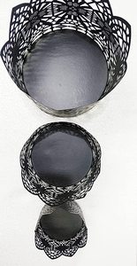 Tealight Metal <b>Candle</b> Stand Holder Metal Round Shaped Jaali Votive(3 Piece <b>Set</b>) - Product Image 3