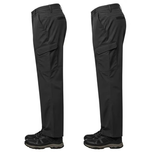Pantalones de senderismo al aire libre Oxford en relieve poliéster Spandex estiramiento resistente al agua pantalones transpirables de secado rápido para Camping Trekking - Product Image 2