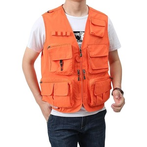 Haute qualité maille multi-poches Cargo gilet randonnée tactique extérieur Cargo vêtements de travail gilet personnalisé fermeture éclair hommes utilitaire gilet - Product Image 2