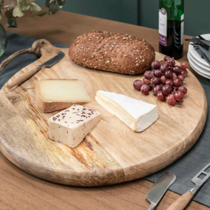 Planche à découper en bois de manguier à long manche avec poignée, planches à découper en bois pour le pain, la viande, les fruits, le fromage - Product Image 4