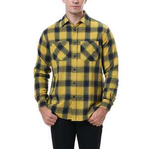 Customized Solid Color Flannel <b>Shirts</b> Light Weight Short Sleeve Custom Best Selling Hot Sale Low Price <b>Men's</b> Flannel <b>shirt</b> - Product Image 5