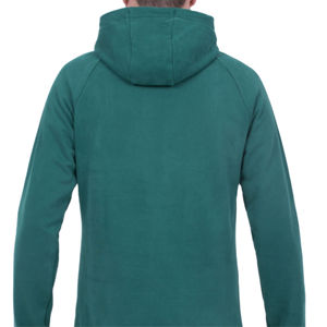 Sweat-shirts à capuche légers et confortables, polaire thermique d'hiver, cordon de serrage avec logo brodé personnalisé pour hommes, teinture unie - Product Image 3
