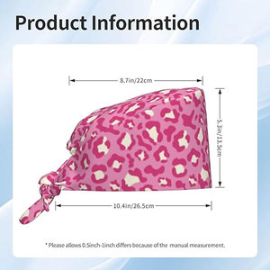 Femmes médecins dentistes impression chirurgicale chapeau d'infirmière dentaire Doctor Best Design OEM Logo élastique réglable chapeau de gommage d'allaitement - Product Image 4