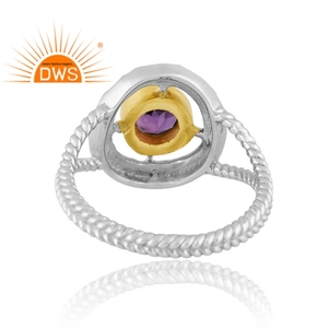 Dernière conception de bague en argent sterling avec améthyste naturelle bijoux personnalisés pour les femmes cadeau pour elle - Product Image 2
