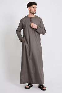 Vente en gros de thobe en coton de haute qualité Jubba pour hommes du Moyen-Orient pour l'Eid Prix d'usine - Product Image 2