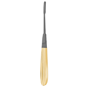 Elevadores espinales Obwegeser, instrumentos quirúrgicos ortopédicos de acero inoxidable, elevador perióstico curvo con mango de goma - Product Image 1