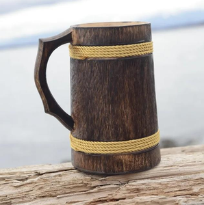 Tasses à café en bambou naturel de haute qualité 100%, solides, lavables au lave-vaisselle, personnalisables pour la maison - Product Image 2