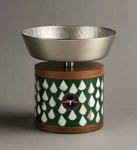 SS CRAFTS INDIA – Brûleur d'encens indien Bakhoor religieux élégant en bois d'acacia incrusté, fait main, pour usage domestique aromatique et décoratif - Product Image 1