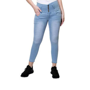 Baggy Denim Salopette Jeans pour Femmes Taille Plus Surdimensionné Taille Moyenne Fit Décontracté Quotidien pour l'Hiver Style Vintage 2025 avec Logo Personnalisé - Product Image 1