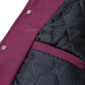 แจ็กเก็ตเลตเตอร์แมนสำหรับผู้ชายเสื้อแจ็คเก็ตหนังไซส์ใหญ่พิเศษ - Product Image 6