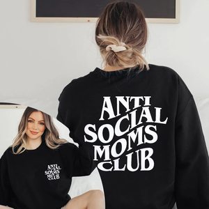 Sudadera de cuello redondo de gran tamaño para viaje, Jersey holgado para mujer, Top de manga larga informal cómodo estilo holgado - Product Image 2