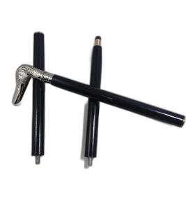 Bastón de artesanía tradicional para hombres y mujeres-Bastón plegable Derby Unisex con mango de latón de ébano marrón de 36" - Product Image 1