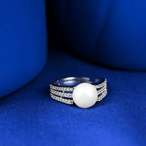 Bagues en argent sterling 925 avec perles pour femmes - Qualité supérieure - Product Image 2