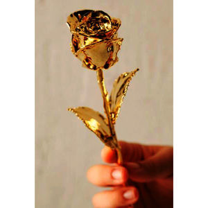 New Attractive Design Decorative 24k Gold Rose Superior Quality Metal Gold Rose Perfect Gift for Weddings and Special Occasions - Product Image 6