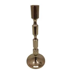 Candelero de Metal con estilo decorativo de aluminio de diseño antiguo de la mejor calidad, portavelas de decoración del hogar de Color dorado en bruto disponible - Product Image 4