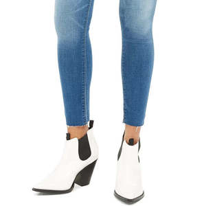 Jeans Hudson da Donna Barbara a Vita Alta Skinny in Denim Traspirante Stile Casual Utility High Street con Elastico in Vita Blu XL - Product Image 3