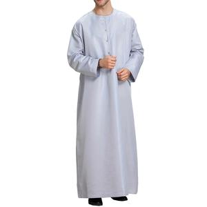 Haute qualité hommes Jubbah gros marocain Jubba Thobe ensemble hommes musulman arabe robe islamique vêtements chaud musulman mâle Abaya - Product Image 3