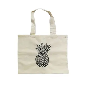 Custom Logo Printed Cotton Shoulder Bag Recycle Shopping Bag