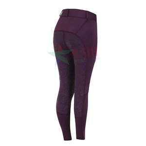 Direct Factory Sale Customizable Ladies Equestrian Leggings Anti-<b>Slip</b> Horse Riding Breeches Silicone Printing Sports Horse - Product Image 3