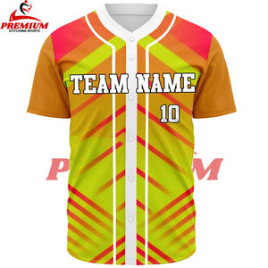 เสื้อซอฟต์บอลแบบมีกระดุมเสื้อซอฟต์บอลมีกระดุมเสื้อเจอร์ซีย์ใส่เล่นเบสบอลตามสั่ง - Product Image 4