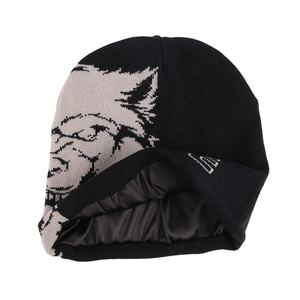 Bonnet d'hiver en acrylique unisexe de haute qualité bonnet personnalisé tricoté en jacquard chaud doublure en satin de soie respirant imperméable OEM - Product Image 3