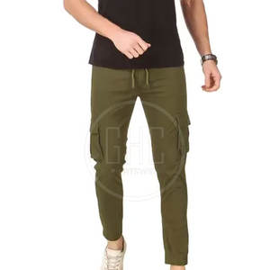 Pantalones de chándal para hombre de alta calidad del fabricante, nuevo estilo informal, diseño de etiqueta privada personalizada, cintura media elástica, teñido liso - Product Image 5
