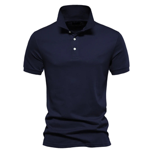 T-shirt polo en polyester 100% personnalisé de haute qualité pour hommes Polo vierge en polyester uni à sublimation pour hommes - Product Image 6