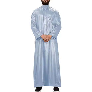 Cómodo vestido Jubba para hombre, bolsillo, diseño personalizado, tela transpirable, oración musulmana, vestido Thobe Jubba - Product Image 1