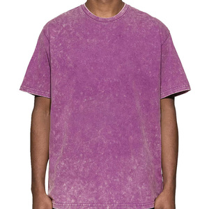 T-shirt vintage délavé à l'acide pour homme avec logo personnalisé, t-shirt épais délavé à l'acide pour homme 2026 fabriqué au Pakistan - Product Image 1