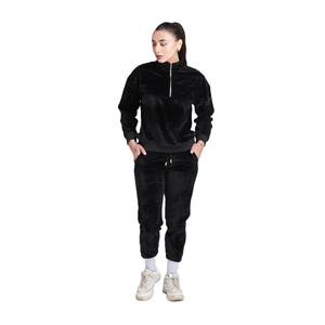 Ropa deportiva de invierno y otoño para hombre y mujer, Sudadera con capucha ecológica, pantalones con cordón, chándal de talla grande de 2 piezas para correr - Product Image 5