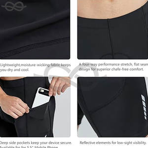 กางเกงออกกำลังกายขาสั้นระบายอากาศได้ดีสำหรับผู้ชายกางเกงวิ่งออกกำลังกายพิมพ์ซับลิเมชันผ้าโพลีเอสเตอร์น้ำหนักเบา - Product Image 4