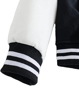 Chaqueta cortavientos de lona ligera Babyhealthy para mujeres y hombres Varsity Baseball Casual CollegeBaseballjacket menDDP Envío - Product Image 3