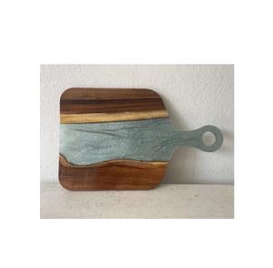 Juego de tablas para quesos de resina, tablas de charcutería, tabla para quesos de resina epoxi de madera gris con producto a la venta, muestra gratis - Product Image 1