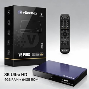 Vseebox V6 PLUS กล่องทีวีแอนดรอยด์4GB 64GB Quad Core 8K UHD สมาร์ททีวีรุ่นเรา BT รีโมท2.4G 5G เครื่องเล่นสื่อสตรีมมิ่ง WIFI - Product Image 1