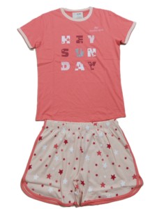 Ensemble décontracté deux pièces pour femme, été, manches courtes, short, logo sur le devant, 100% coton, séchage rapide - Product Image 2