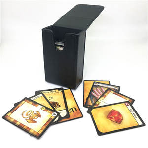 Porte-cartes personnalisé en cuir véritable, porte-cartes de poker, étui pour jeu de cartes personnalisé, étui à cartes en cuir véritable - Product Image 5