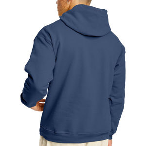 Sweats à capuche d'hiver populaires pour hommes, logo personnalisé, 100% coton molletonné, coupe régulière, manches longues, sweats à capuche à enfiler - Product Image 4