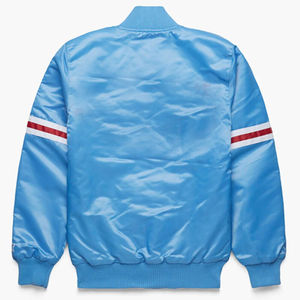 Embroidered Logo High Quality Breathable Satin <b>Jacket</b> <b>For</b> <b>Men</b> High Quality <b>Jacket</b> Customized Order Satin Varsity <b>Jacket</b> - Product Image 4