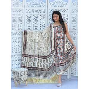 <b>Black</b> Modal Eco-Friendly Washable A-Line Formal Women's <b>Dress</b> Material - Product Image 2