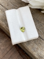 Bio Color Natural certificado 0,74 quilates turmalina corte corazón piedra preciosa suelta excelente Color amarillo para la fabricación de joyas