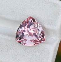 Zafiro AAA Padparadscha: Piedra preciosa facetada de corte trillón, 11X11X6mm 5,76 Cts Lab Sapphire Corindón Piedra preciosa
