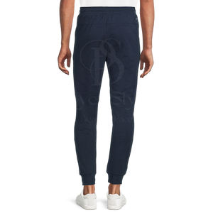 Joggers 100% coton de haute qualité du fabricant LOGO personnalisé taille moyenne devant plat droit léger teint uni décontracté - Product Image 4