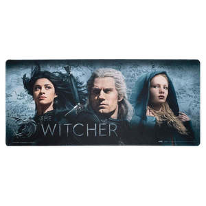 Tapis de bureau gaming The Witcher XL, tapis de souris souple et imperméable avec chargement sans fil, design carré personnalisé, style chauffant - Product Image 1